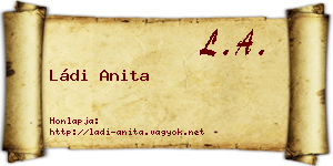 Ládi Anita névjegykártya